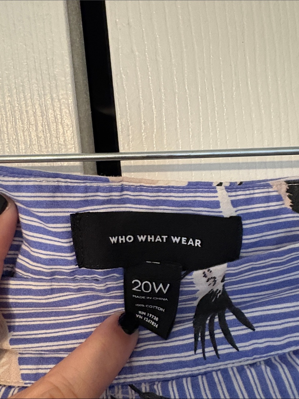 Who What Wear Striped Crane Skirt-20W - Picture 3 of 3
